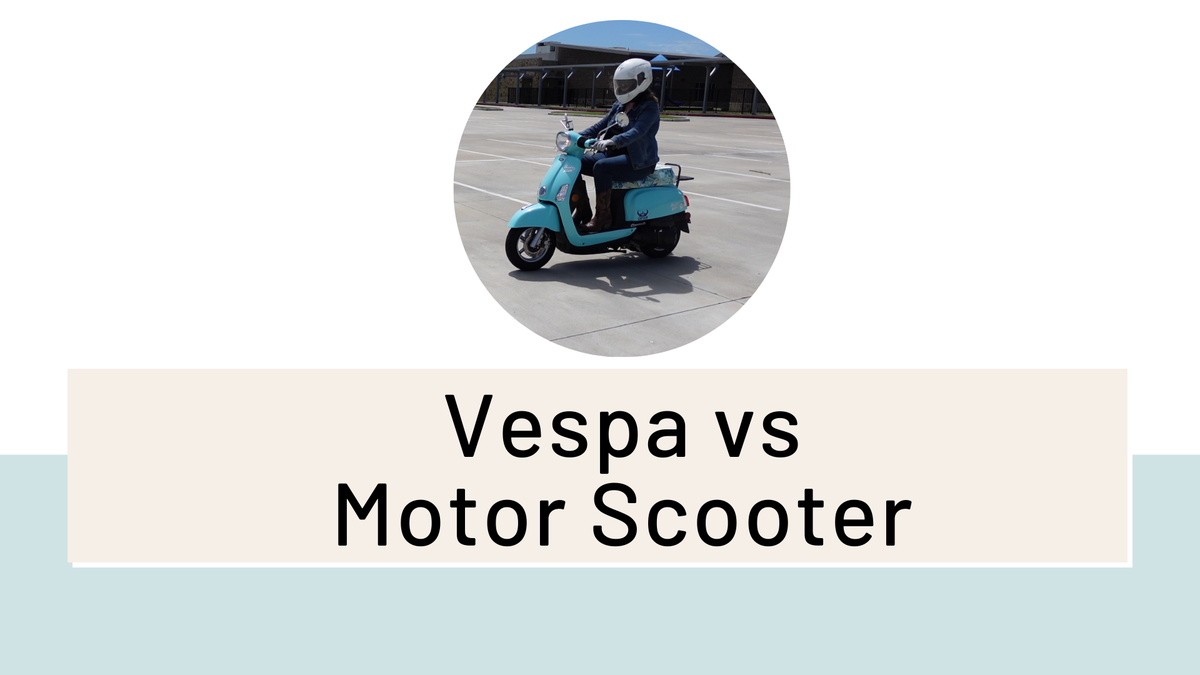 'Video thumbnail for Difference between a Vespa and a motor scooter'