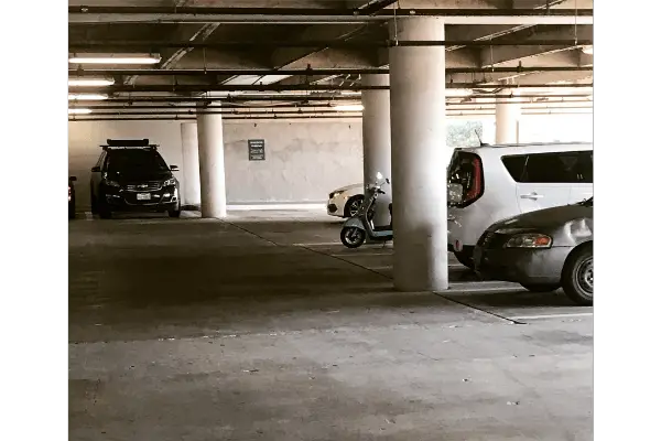 Parking example in a parking lot