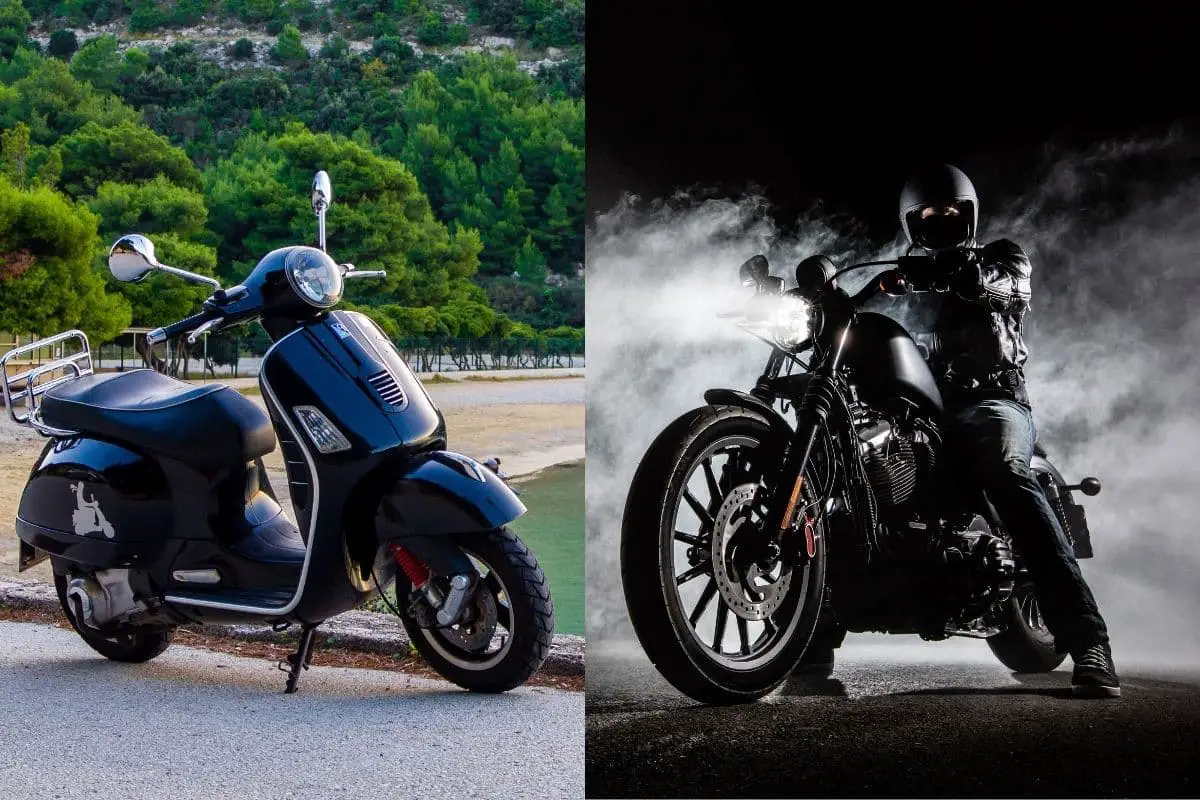 scooter image vs motorcycle