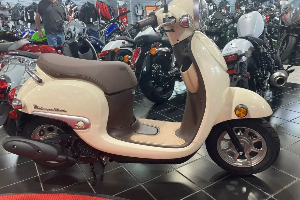 beige 2021 Honda Metropolitan classic scooter at a Honda PowerSports dealer