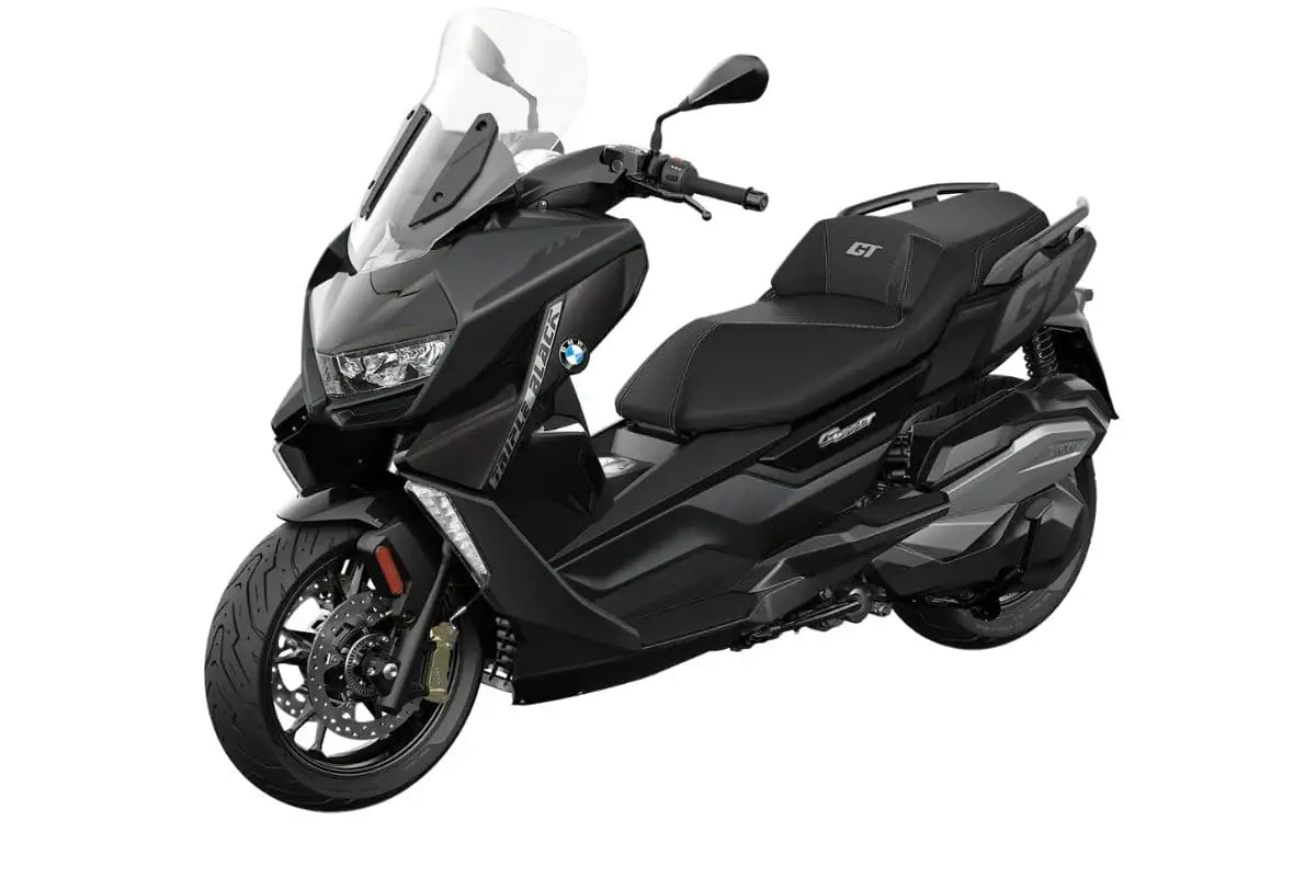 BMW 400cc scooter in a black